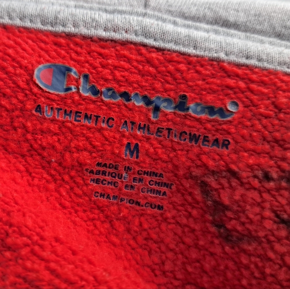 Champion Youth Hoodies 2, Black, Red, sz M - Picture 3 of 4